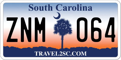 SC license plate ZNM064