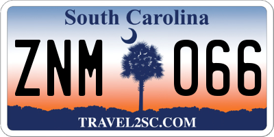 SC license plate ZNM066