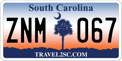 SC license plate ZNM067