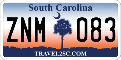 SC license plate ZNM083