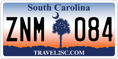 SC license plate ZNM084