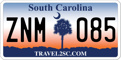 SC license plate ZNM085