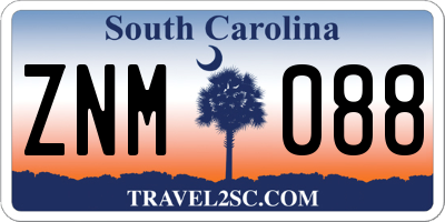 SC license plate ZNM088