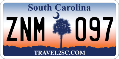 SC license plate ZNM097