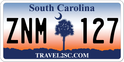 SC license plate ZNM127