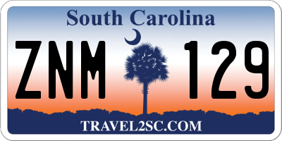 SC license plate ZNM129