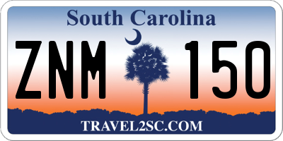 SC license plate ZNM150