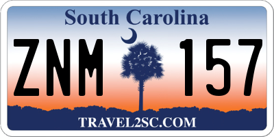 SC license plate ZNM157