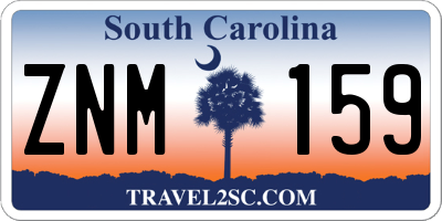 SC license plate ZNM159