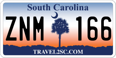 SC license plate ZNM166