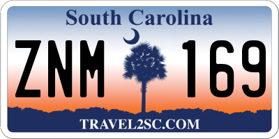 SC license plate ZNM169