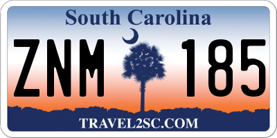 SC license plate ZNM185