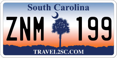 SC license plate ZNM199