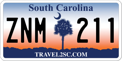 SC license plate ZNM211