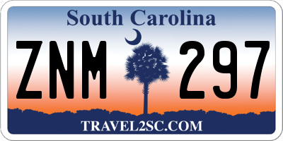 SC license plate ZNM297