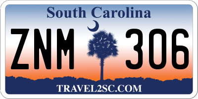 SC license plate ZNM306