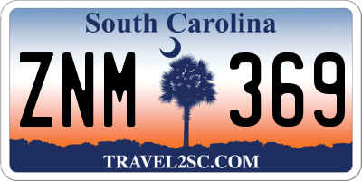 SC license plate ZNM369