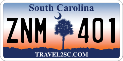 SC license plate ZNM401