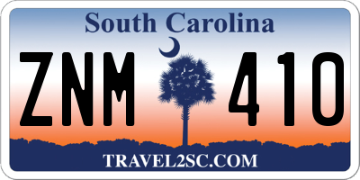 SC license plate ZNM410