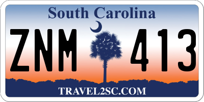 SC license plate ZNM413