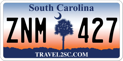 SC license plate ZNM427