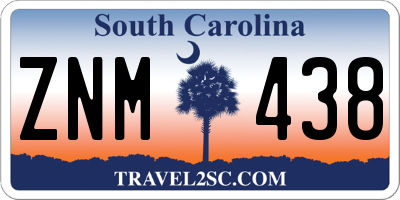 SC license plate ZNM438