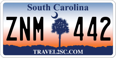 SC license plate ZNM442