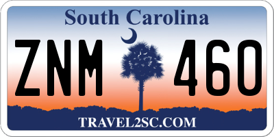 SC license plate ZNM460