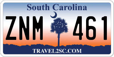 SC license plate ZNM461