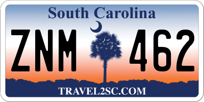 SC license plate ZNM462