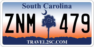 SC license plate ZNM479