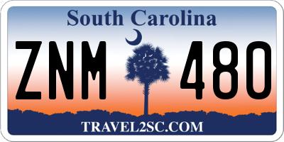 SC license plate ZNM480