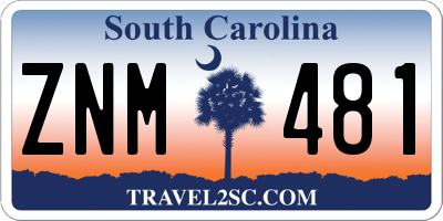SC license plate ZNM481