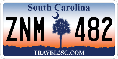 SC license plate ZNM482