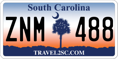 SC license plate ZNM488