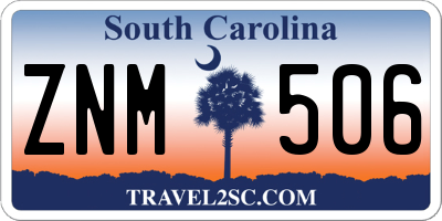 SC license plate ZNM506