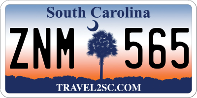 SC license plate ZNM565