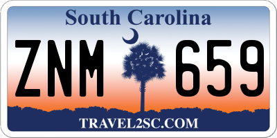 SC license plate ZNM659