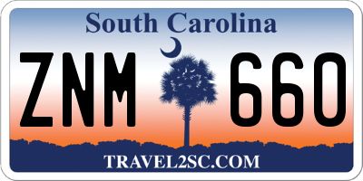 SC license plate ZNM660