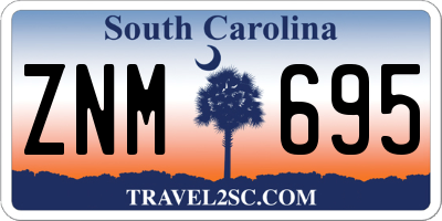 SC license plate ZNM695