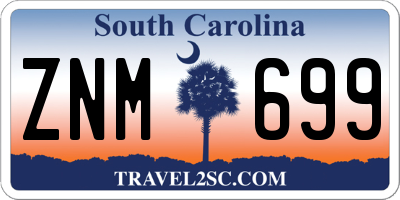 SC license plate ZNM699