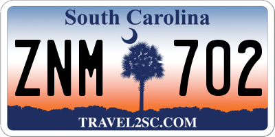 SC license plate ZNM702
