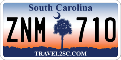 SC license plate ZNM710