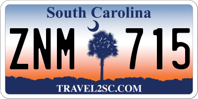 SC license plate ZNM715