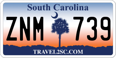 SC license plate ZNM739