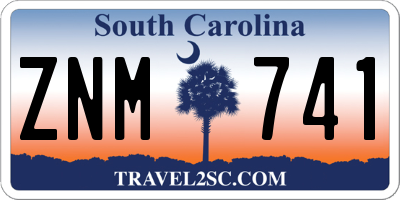 SC license plate ZNM741