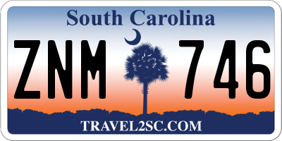 SC license plate ZNM746