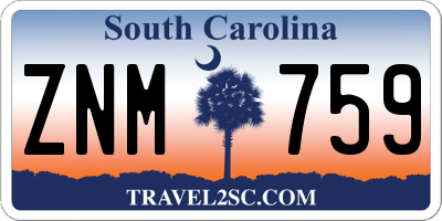 SC license plate ZNM759