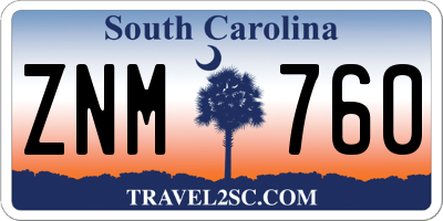 SC license plate ZNM760
