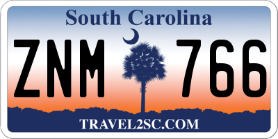 SC license plate ZNM766